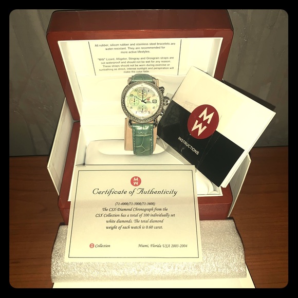 Michele Accessories - MICHELE CSX Diamond chronograph watch